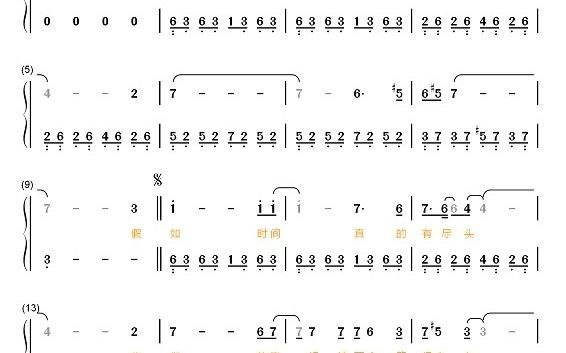 [图]悬崖之下 钢琴 五线谱 简谱