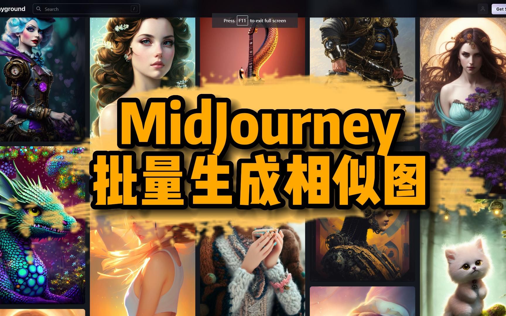 MidJoureny 强化背景,轻松实现批量图像生成哔哩哔哩bilibili