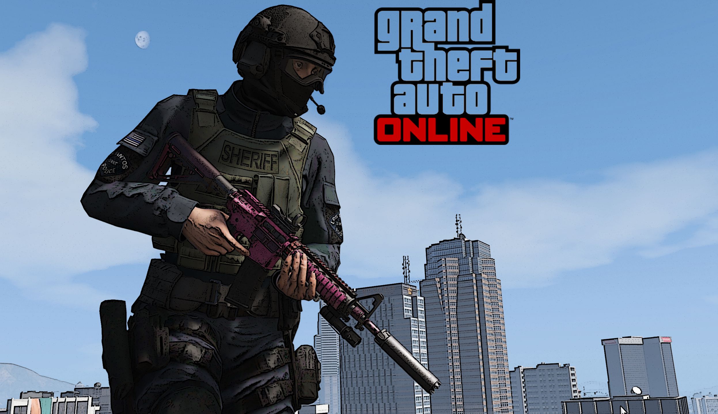 GTAOL 洛圣都LSPD SWAT特警服装搭配哔哩哔哩bilibili