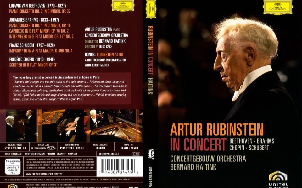 [图]阿图尔·鲁宾斯坦 Arthur Rubinstein in Concert