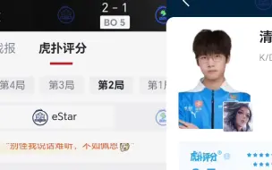 Download Video: Estar 3-1 DRG，赛后全员评分。“今天是北京WB.花楼，不是佛山GK.花楼”