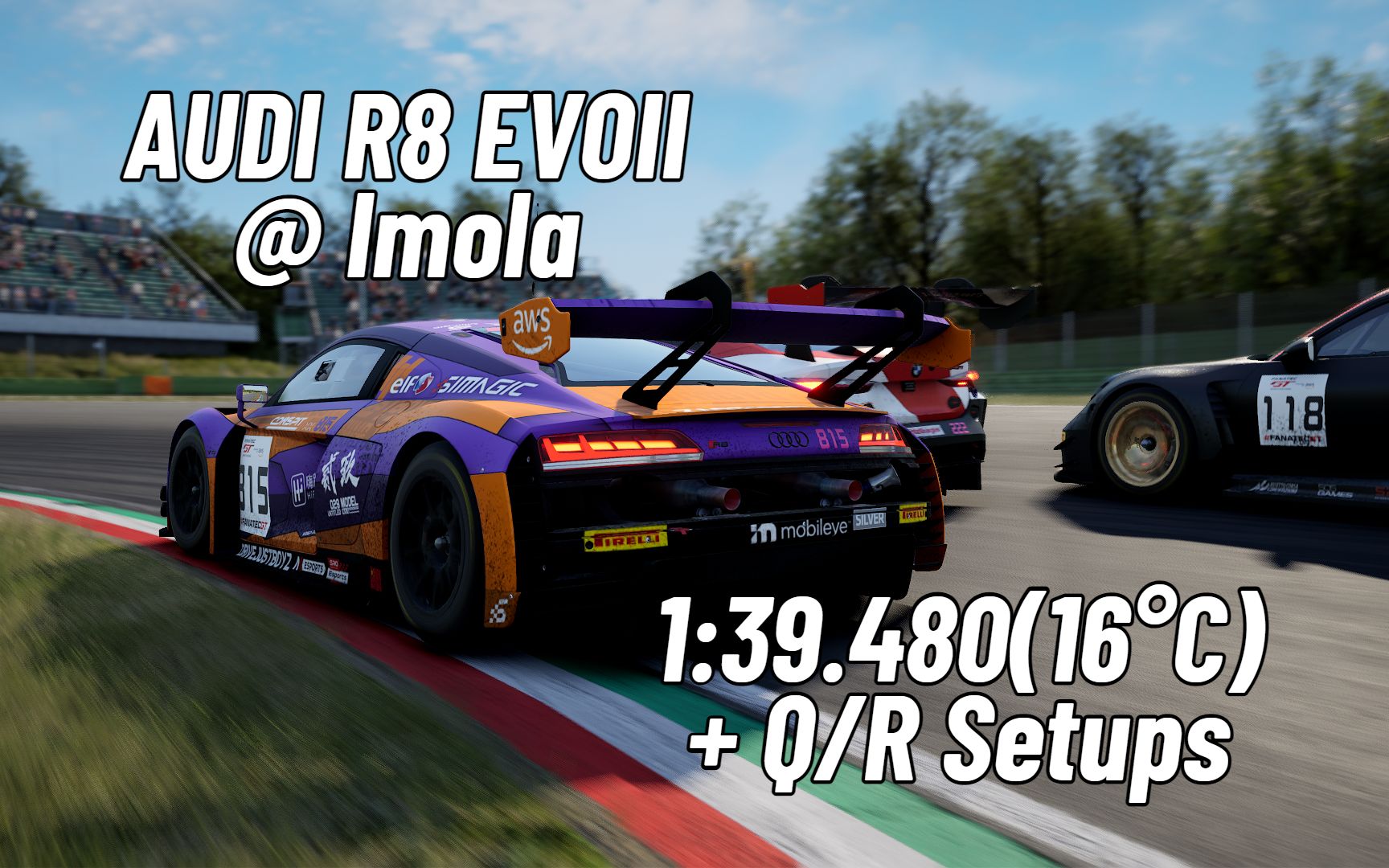 【SRO】附排位+正赛调校 | Imola 伊莫拉 | 1:39.480 | Audi R8 EVO II哔哩哔哩bilibili