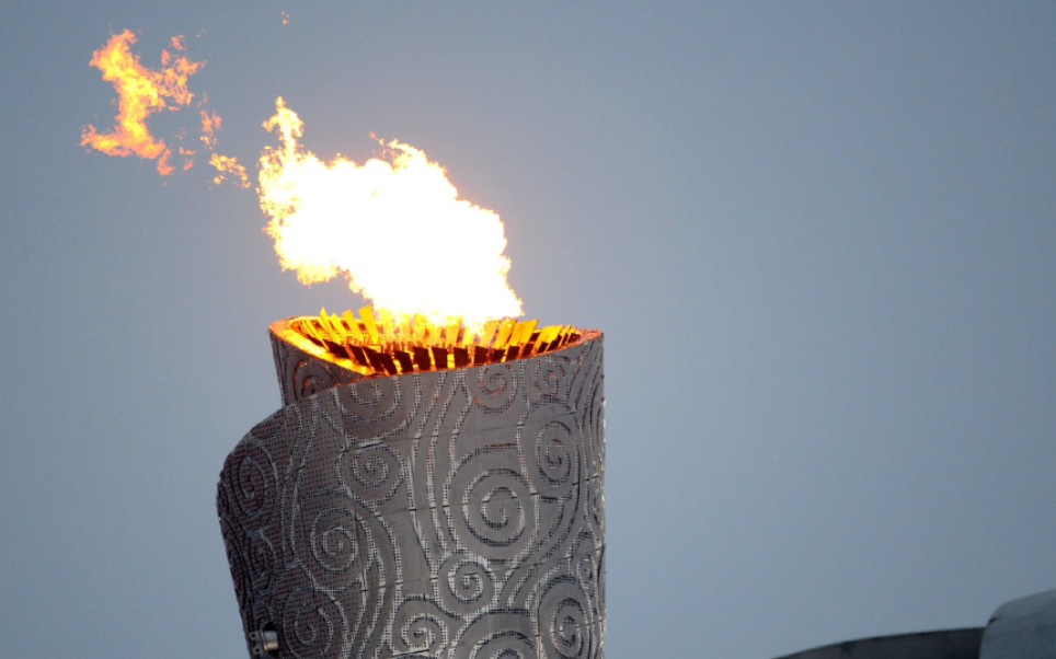 北京奥运圣火定点延时摄影(珍贵画面)