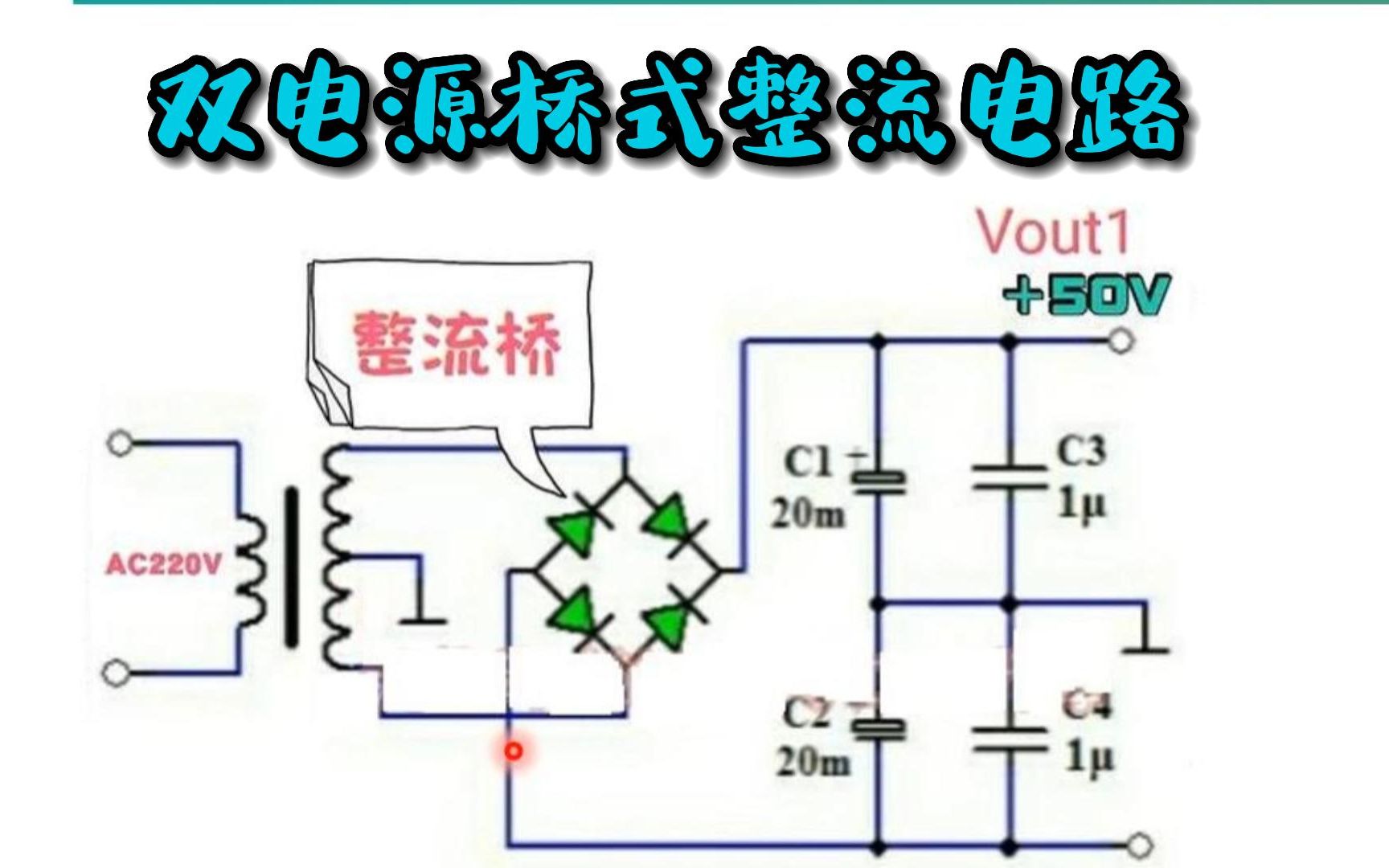 如何得到正负双电源?双电源桥式整流电路原理讲解哔哩哔哩bilibili