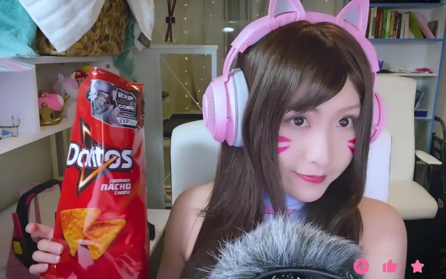 misswarmj73小暖jessdva宋哈娜cos助眠吃东西的声音