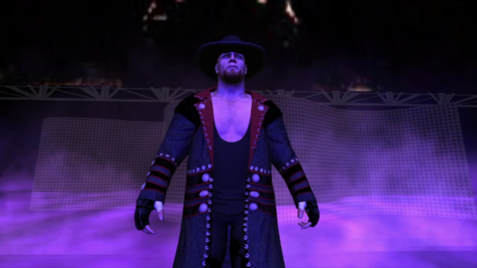 wwe2k17 送葬者vs胡克霍根 牢笼赛