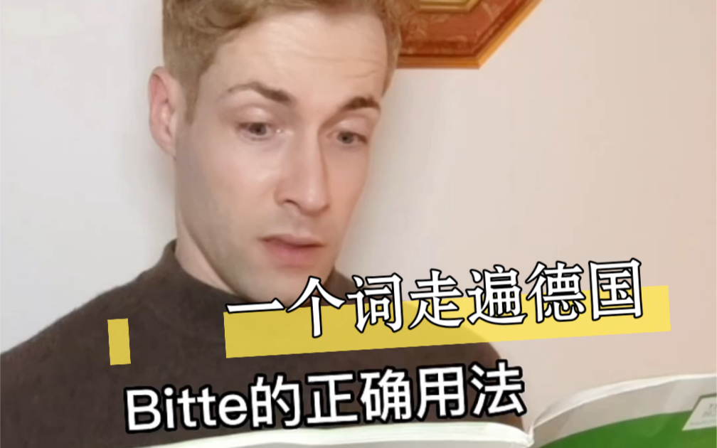 一个bitte到底有几种含义?哔哩哔哩bilibili