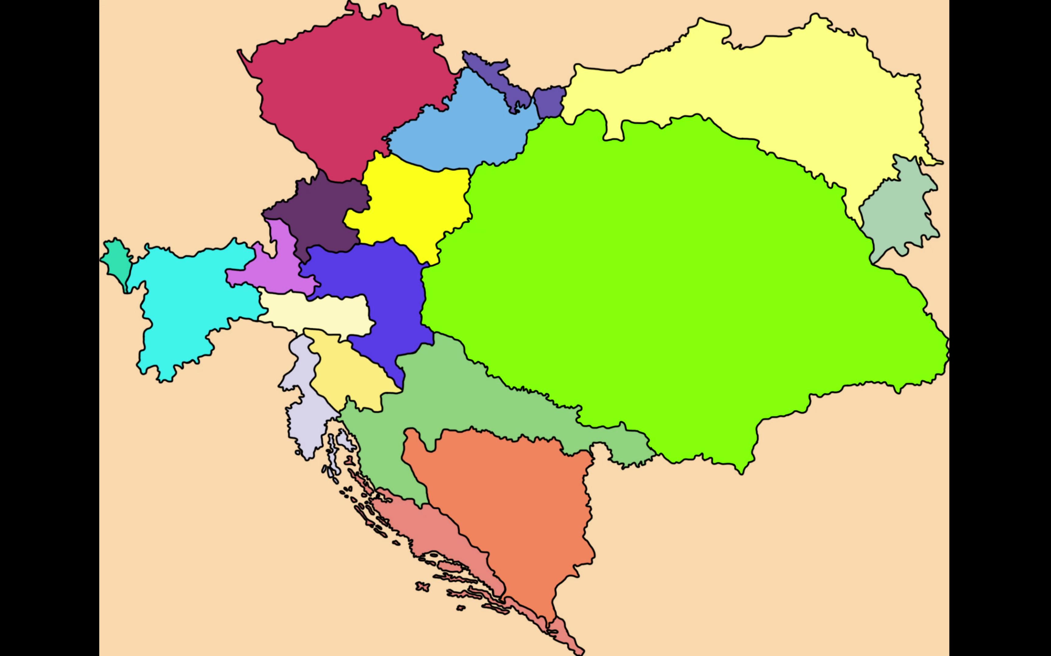 奥匈帝国行政区图片