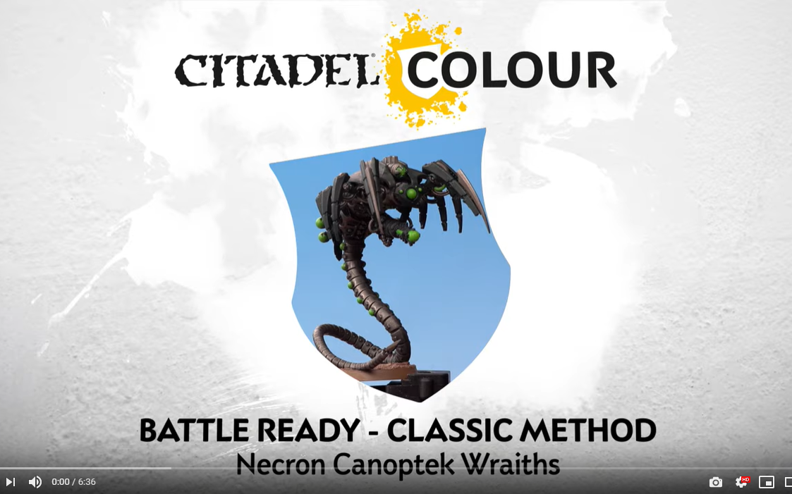 [图]How to Paint Necron Canoptek Wraiths – Classic Method 太空亡灵 墓穴幽魂