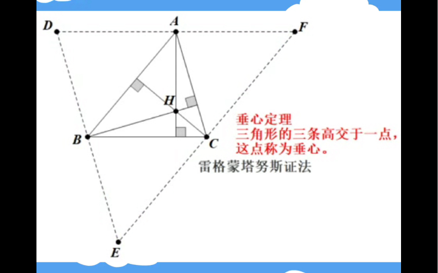 数学常识45,垂心定理哔哩哔哩bilibili