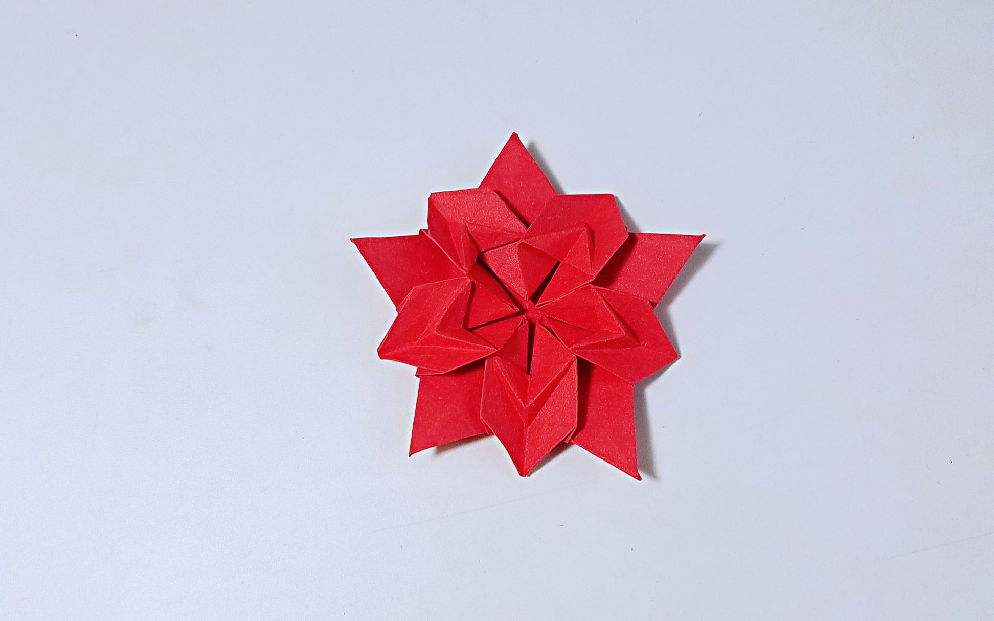 折纸樱花星,简单漂亮,儿童很喜欢