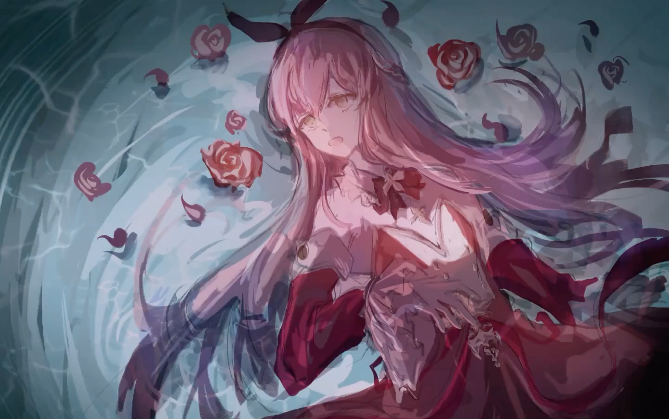 【arcaea procreate绘画过程】红