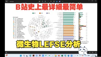 B站最详细的微生物LEFSE分析