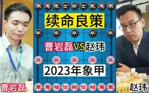 Télécharger la video: 曹岩磊VS赵玮，2023年象甲，续命良策