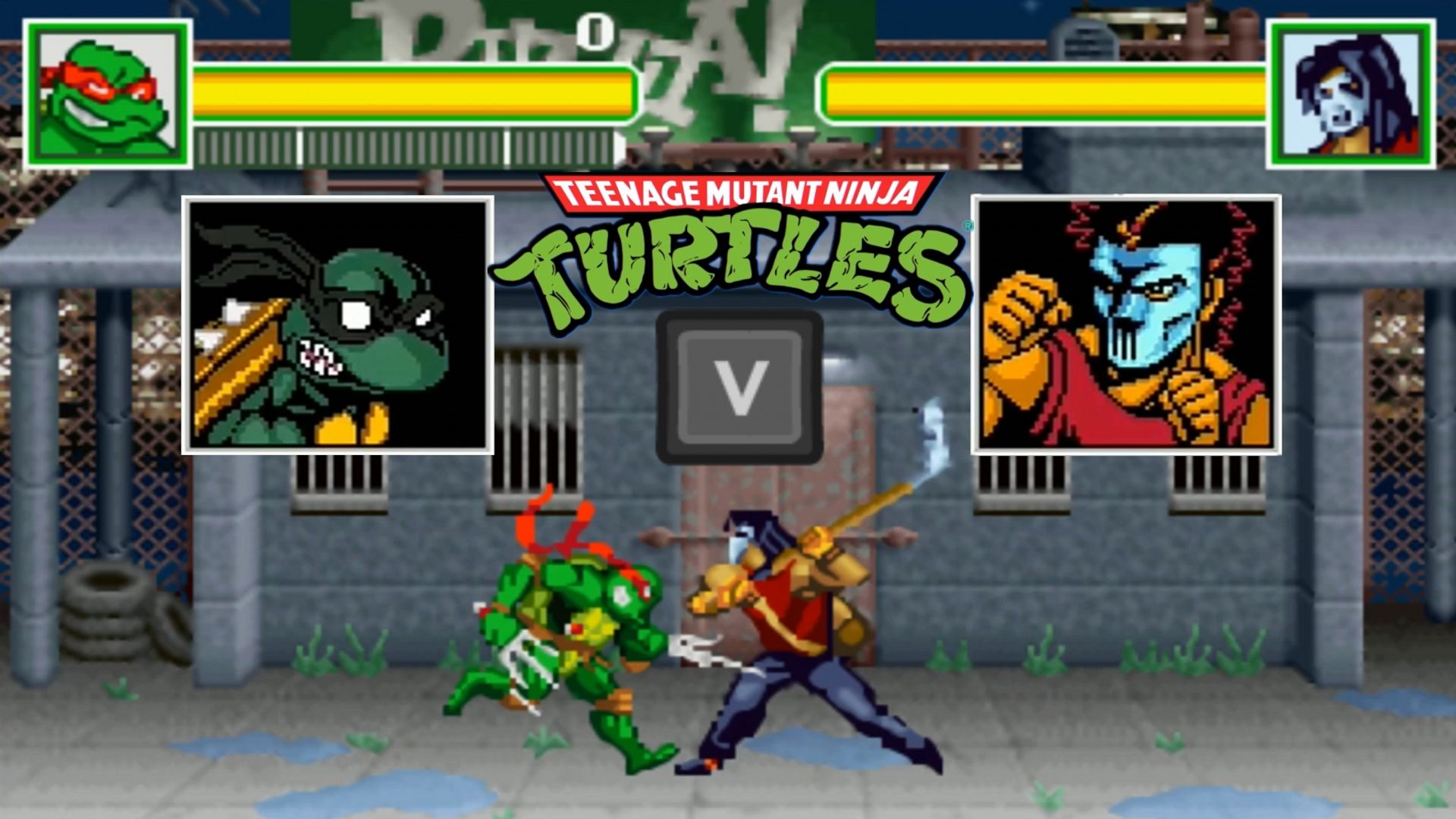 拉斐尔和凯西的街头乱斗《gba忍者神龟》第4期