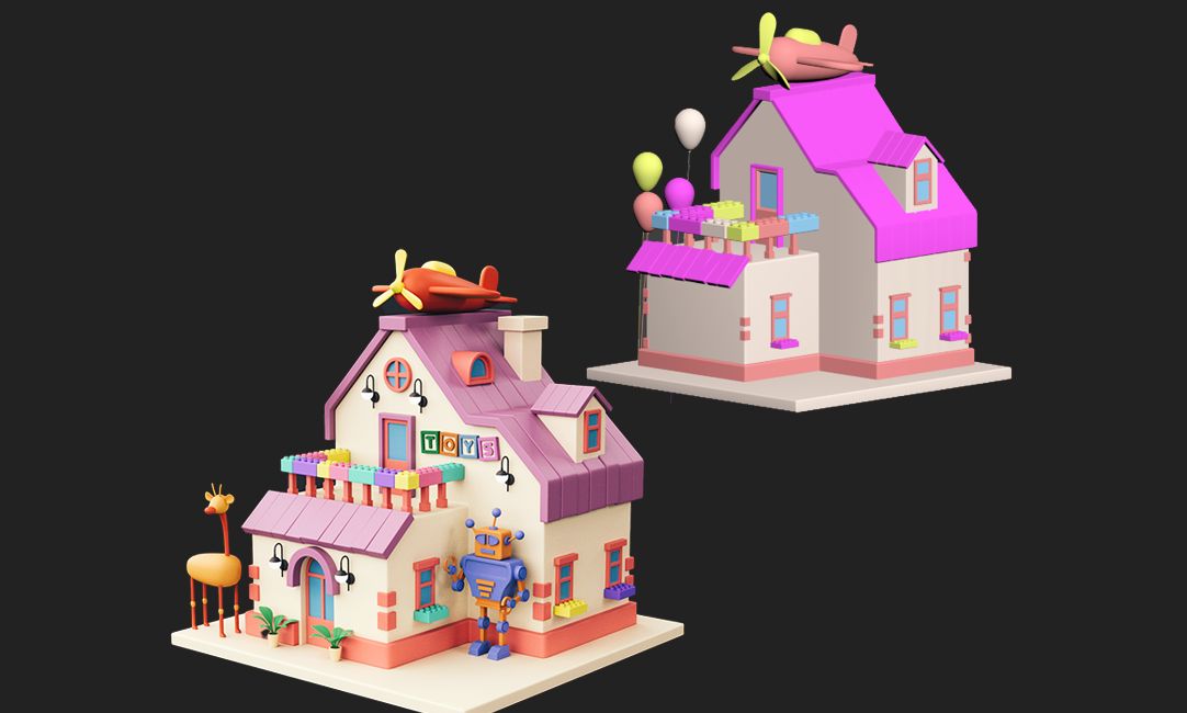 建模宝典:1小时学会建模房子模型!3dmax场景建模教程