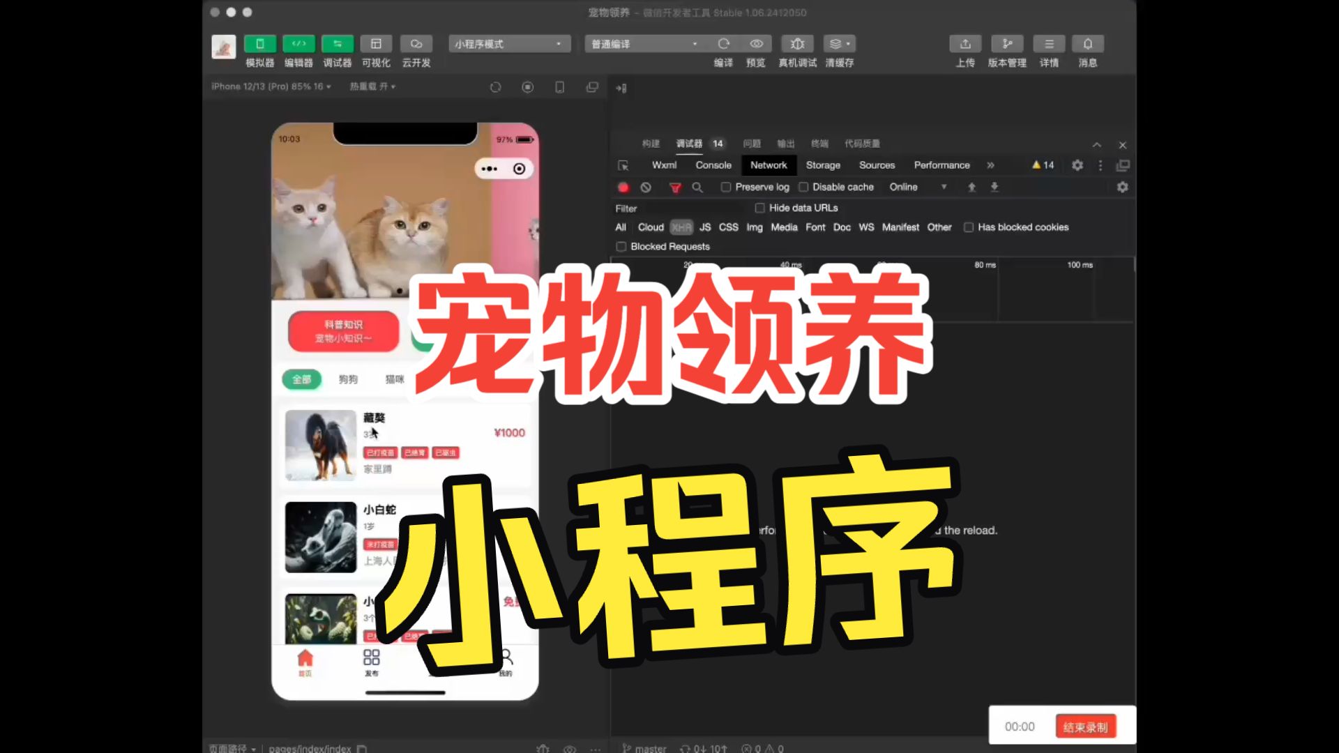 宠物领养小程序