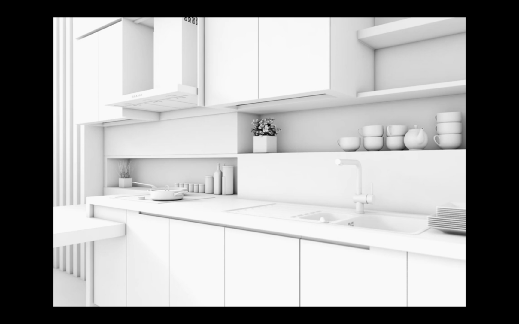 3dsmax厨房设计灯光篇