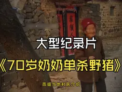 下载视频: 大型纪录片《70岁奶奶单杀野猪》