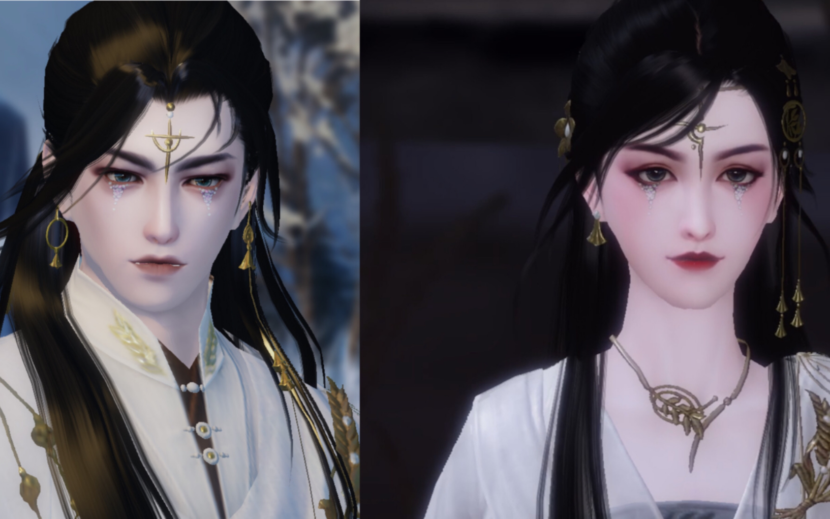 【一梦江湖捏脸】伽蓝门派概念捏脸