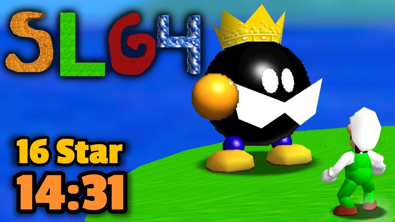 [vandust](world record) super luigi 64 - 16 star 14:31