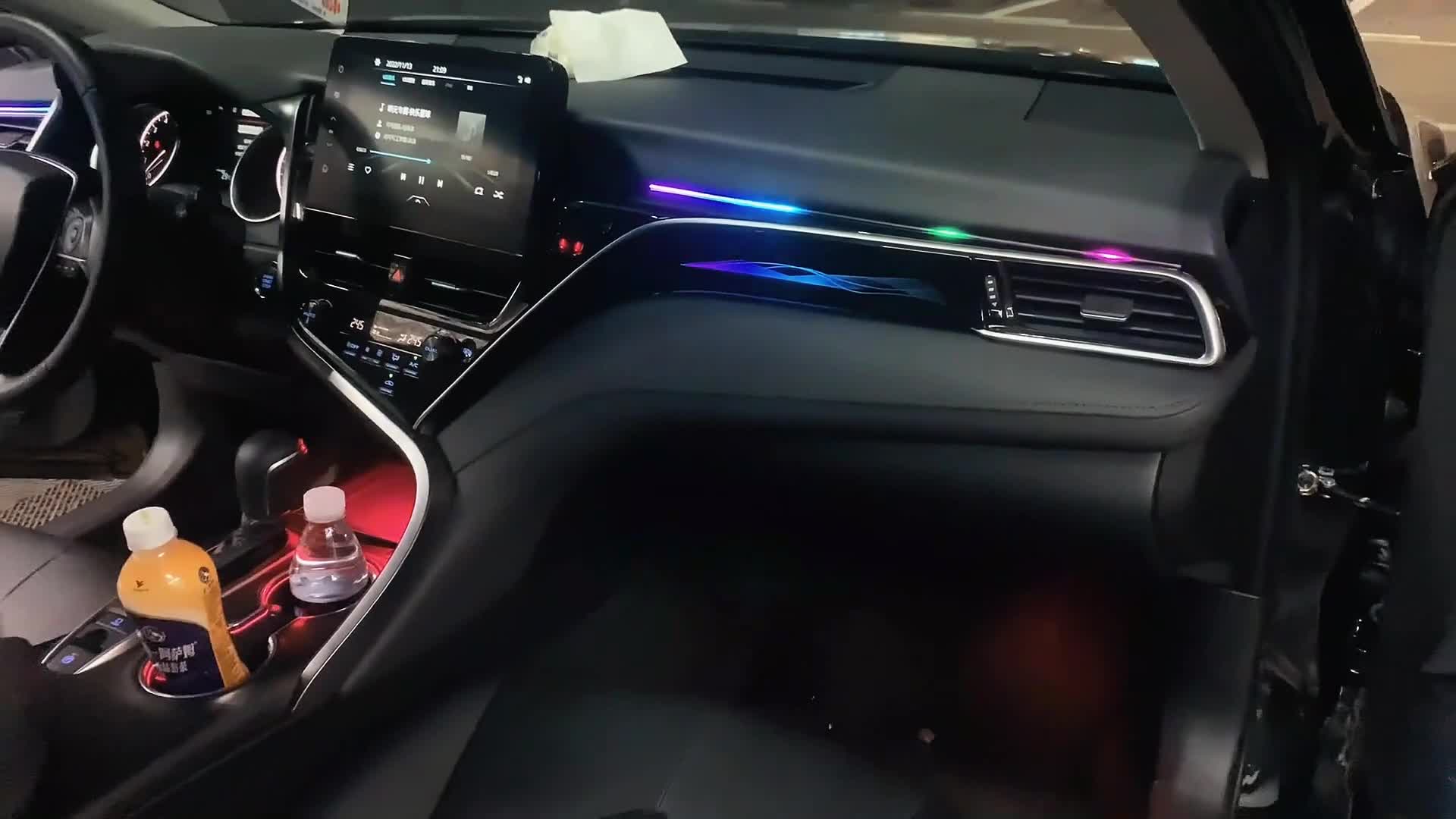 丰田凯美瑞动态光影氛围灯#中雅车联汽车氛围灯 #深圳同城