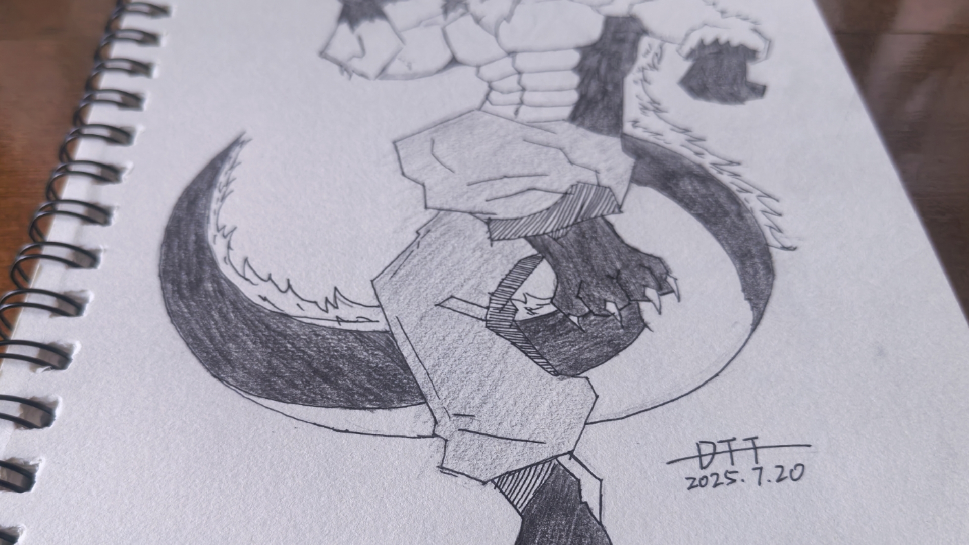 画渣的日常摸鱼(画了条黑龙)