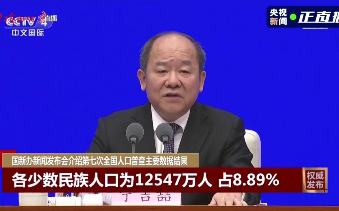 我国汉族人口128631万,占91.11%哔哩哔哩bilibili