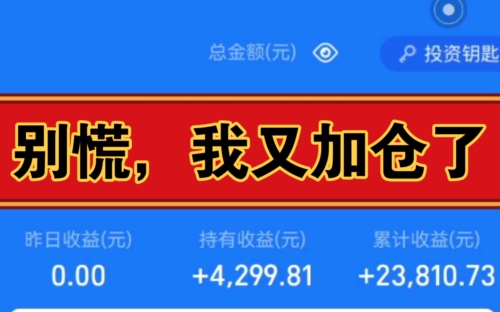 别慌我又加仓了