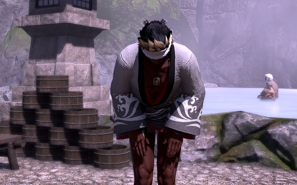 【ff14】和性感高地男一起蒸桑拿 环境音 助眠 放松 学习