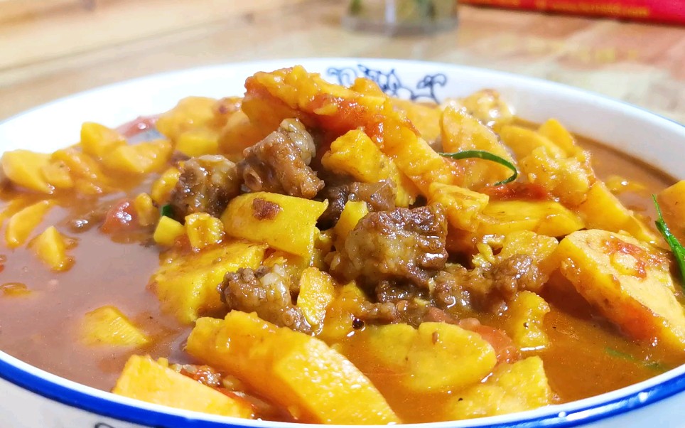 牛肉地瓜炖西红柿,肉质软烂入味营养美味,大人孩子都爱吃
