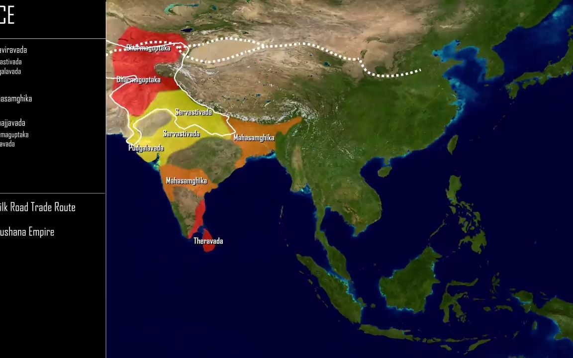 历史地图佛教的传播公元前5001200