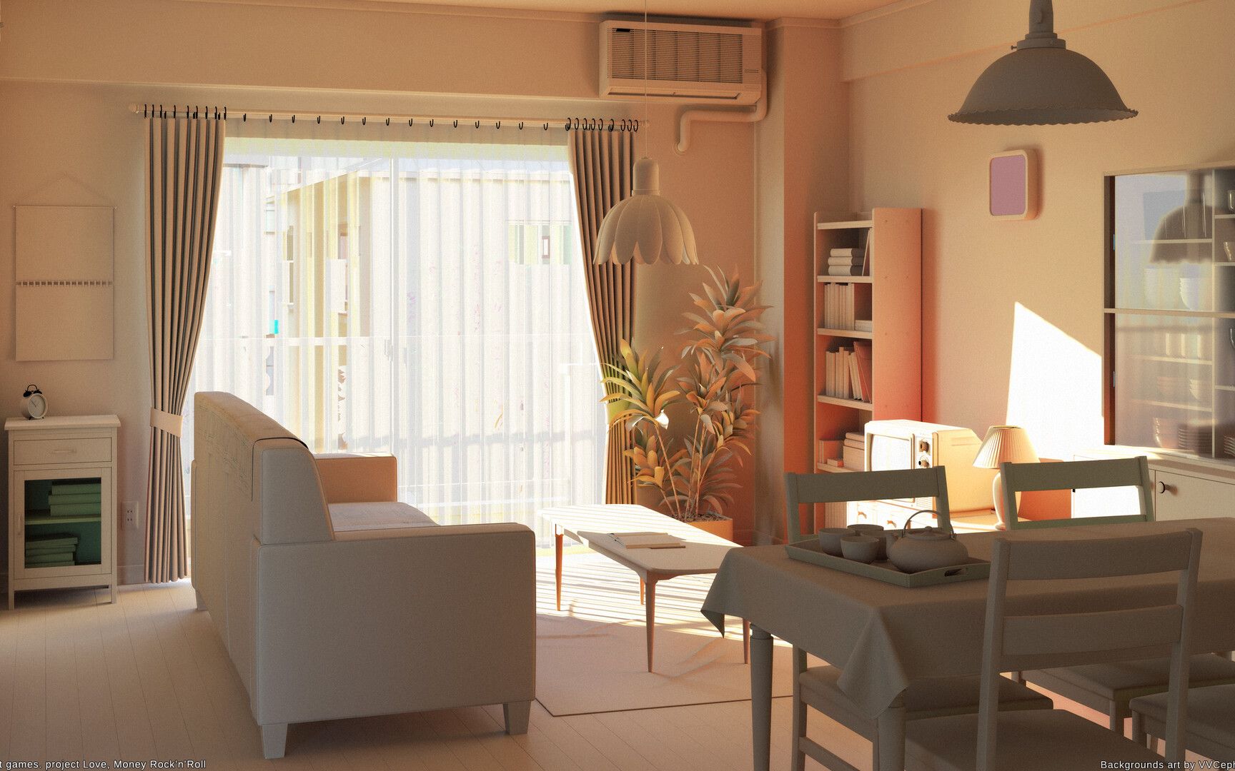 【3dmax建模】温馨客厅场景,月薪2w大佬3小时教会你!