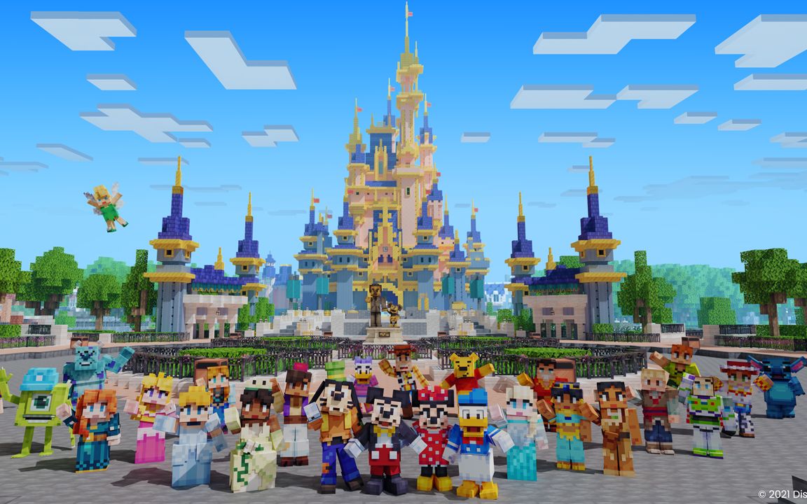 mc-迪士尼乐园地图游玩_我的世界_实况