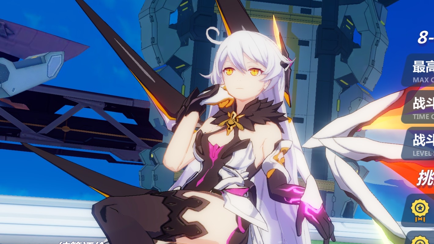 崩坏3测试服空之律者(氯化娜)上手(内藏鬼凯新泳装皮肤和次元新电玩风