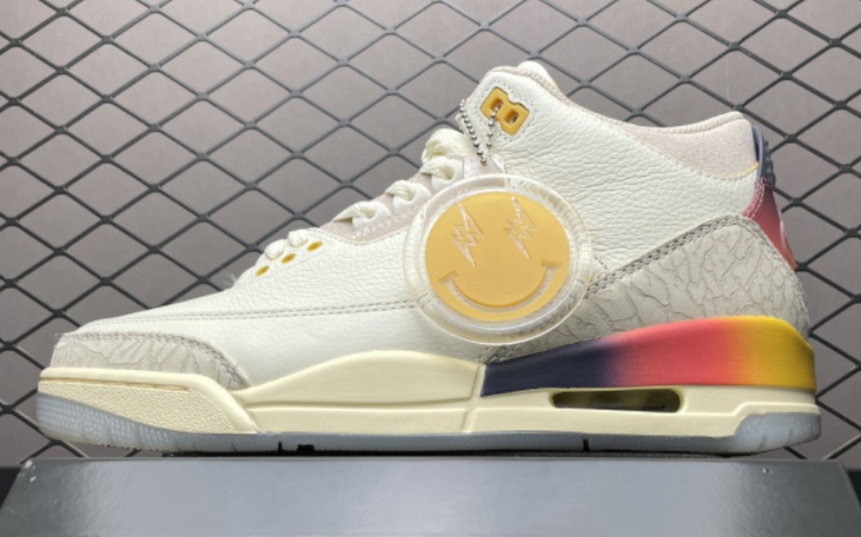 j balvin x air jordan 3 retro sp aj3乔3 彩虹笑脸 高清鉴赏!