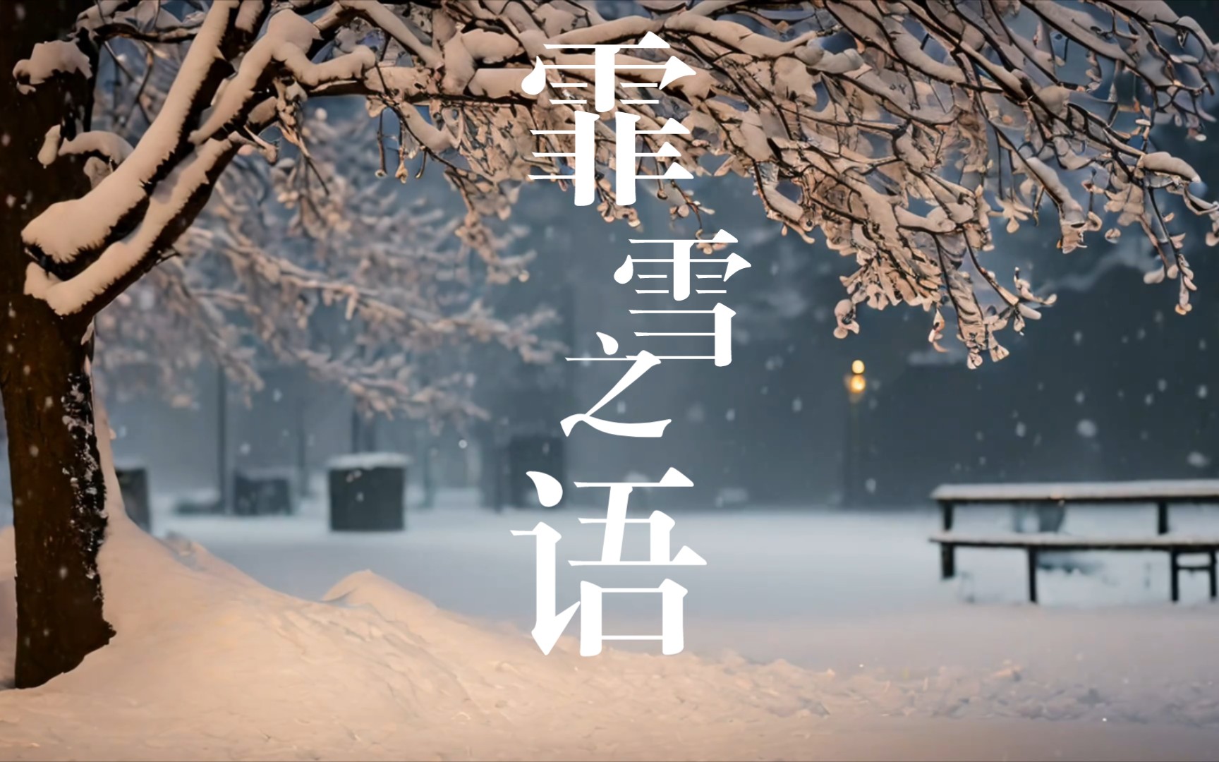 世界公认最佳放松下雪声|霏雪之语|树林自然音乐|下雪声|白噪音|睡眠|学习|工作|冥想|失眠|催眠|翻书声|哔哩哔哩bilibili