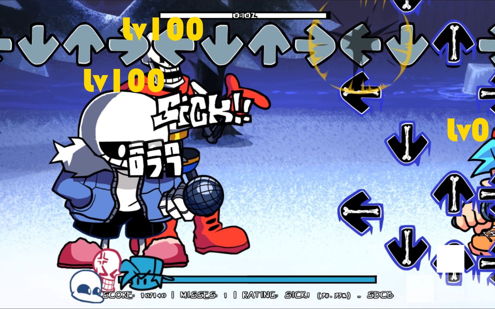 一起开挂的屑sans和屑papyrus