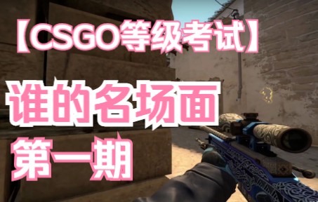 【CSGO等级考试】谁的名场面——第一期电子竞技热门视频