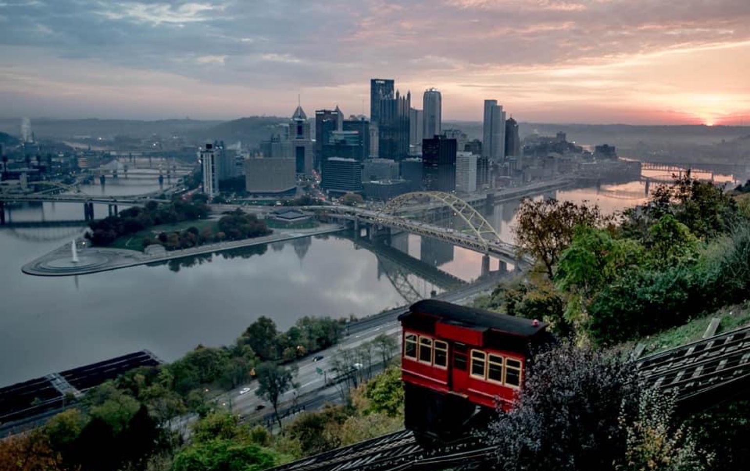 杜肯缆车一日游|Duquesne Incline匹兹堡斜坡缆车哔哩哔哩bilibili