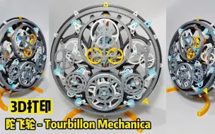 Download Video: 3D打印 令人着迷的机械艺术 陀飞轮 Tourbillon Mechanica