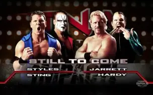 Download Video: 【TNA】 IMPACT 2010.04.26 AJ Styles & Sting vs Jeff Hardy & Jeff Jarrett 任意地点压制赛