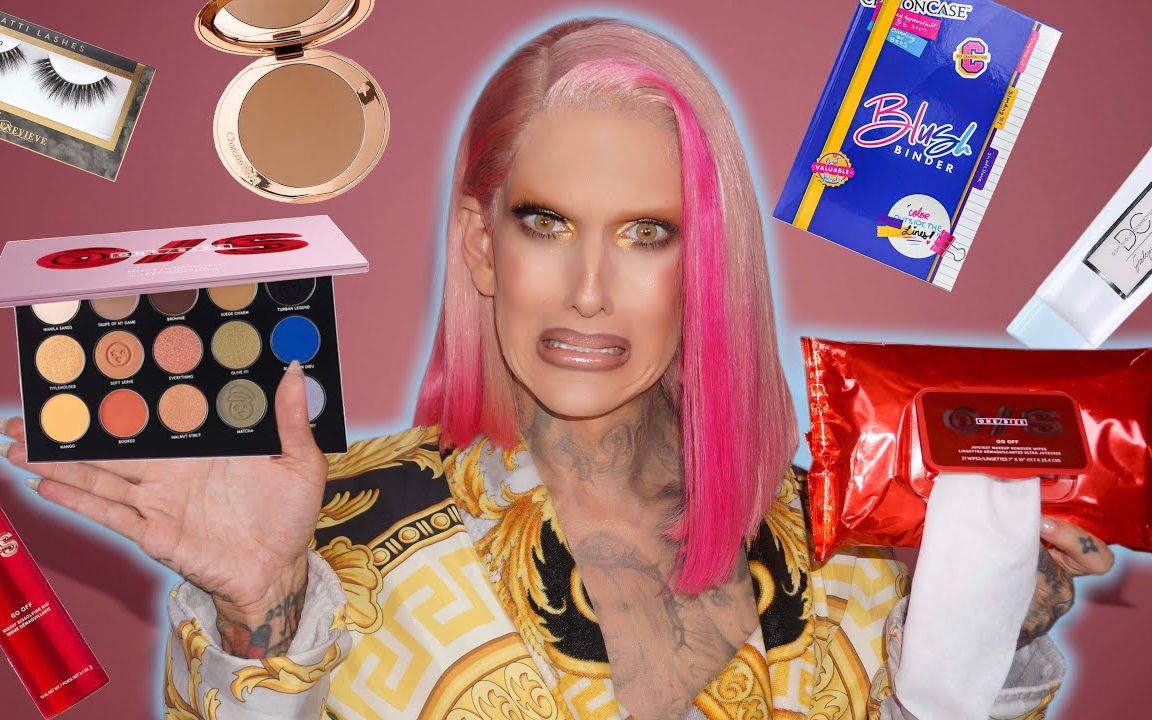 【jeffree star】j姐解释遮瑕失窃等传言和试用新化妆品_哔哩哔哩 (゜