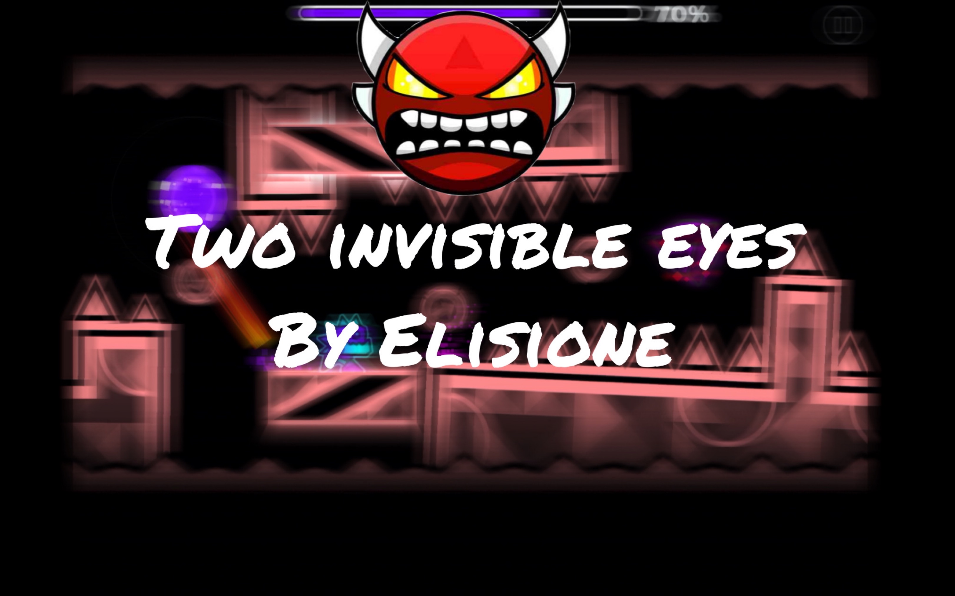 [图]【几何冲刺Geometry Dash】我的第一个insane demon！Two invisible eyes