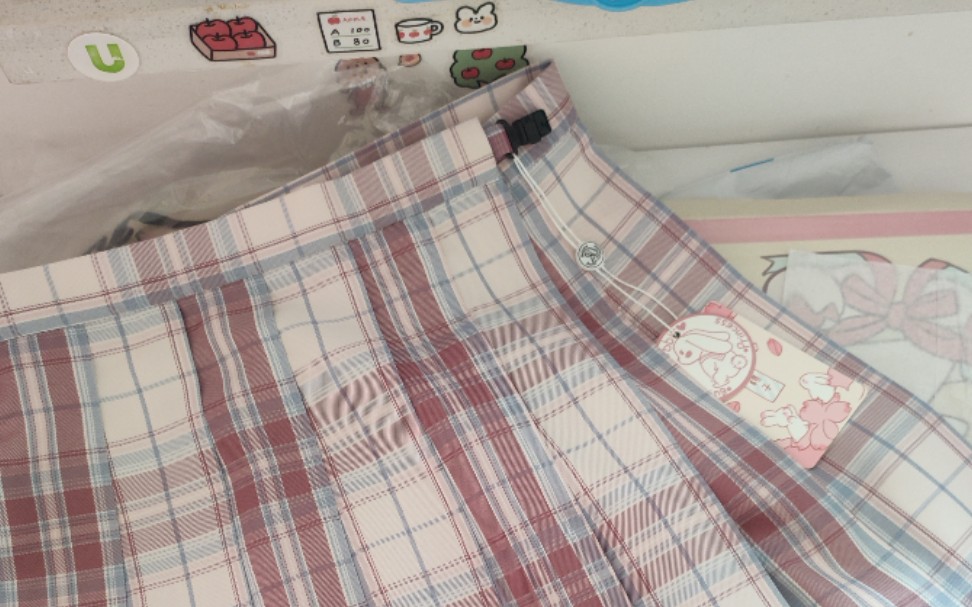 兔姬舍兔缝缝大粉格子开箱