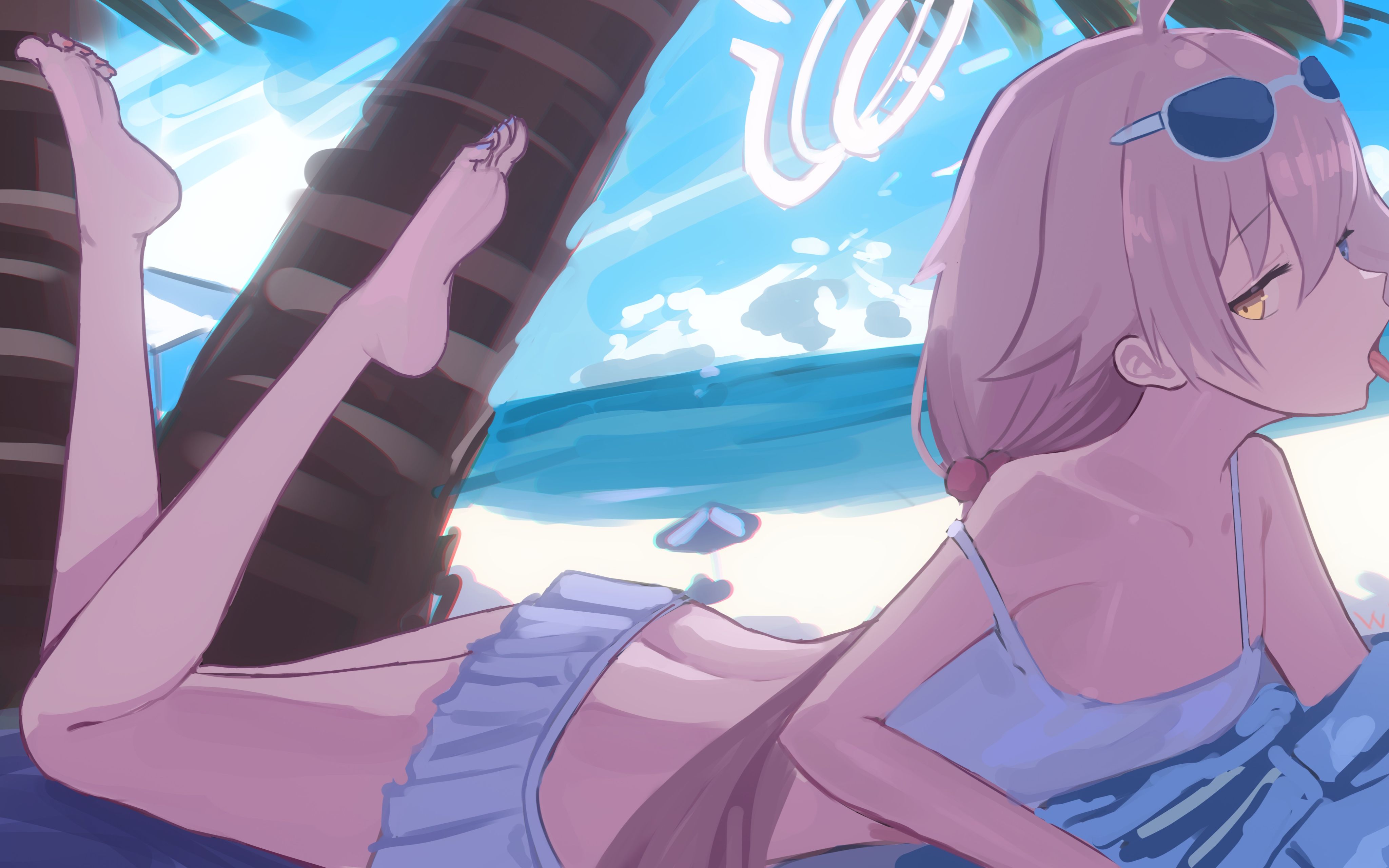 星野的沙滩一角