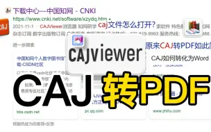 Download Video: 【CAJViewer】CAJ如何转PDF格式？CAJ阅读器的下载。知网文献阅读编辑