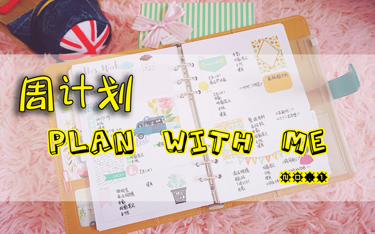 【鱼】 周计划 |plan with me 2017 |26周 |NO.22哔哩哔哩bilibili