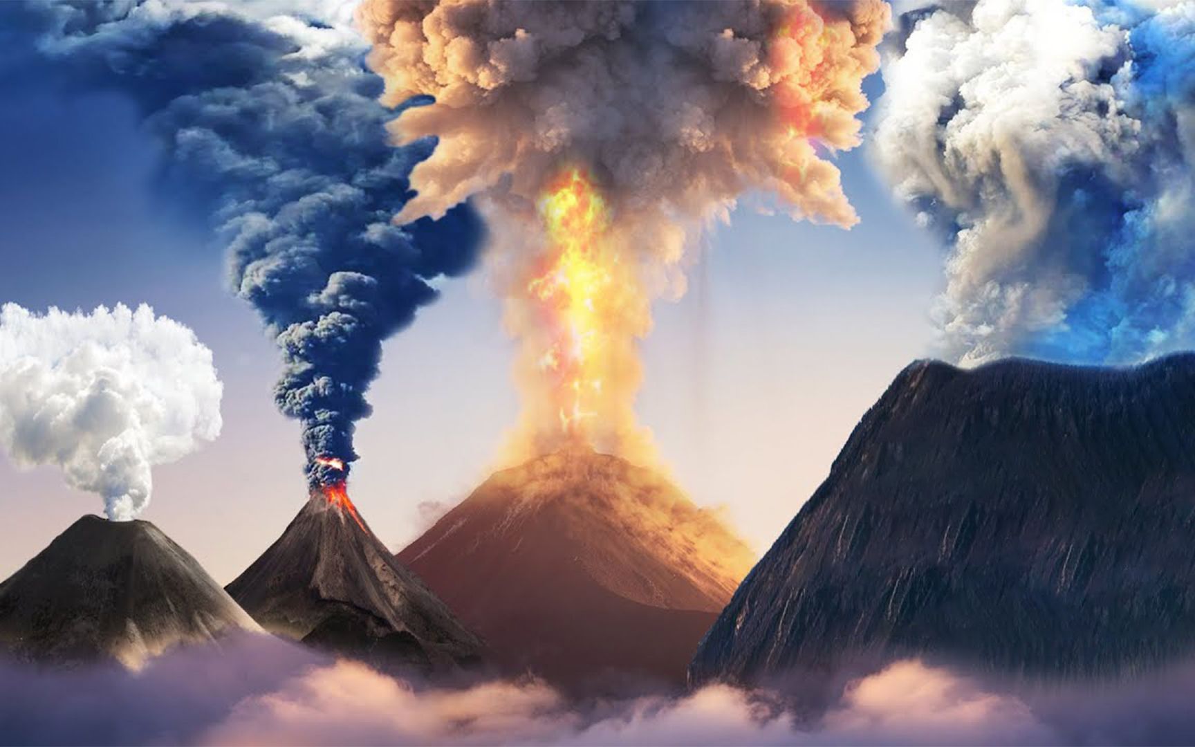 有史以来最具毁灭性的火山喷发是哪次?多项数据做个直观对比!