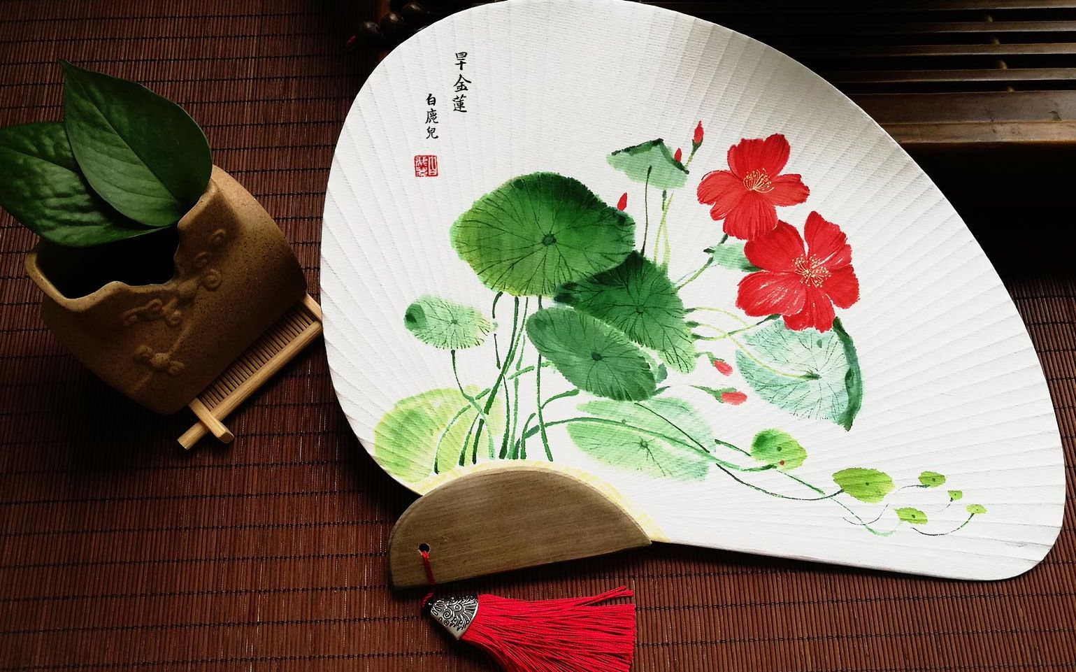 爱剪辑-古风手绘扇子
